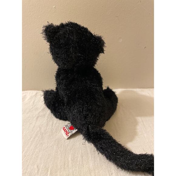 Ganz Webkins Small Black Cat Stuffy Plush Toy Kids Kitty - Picture 3 of 8